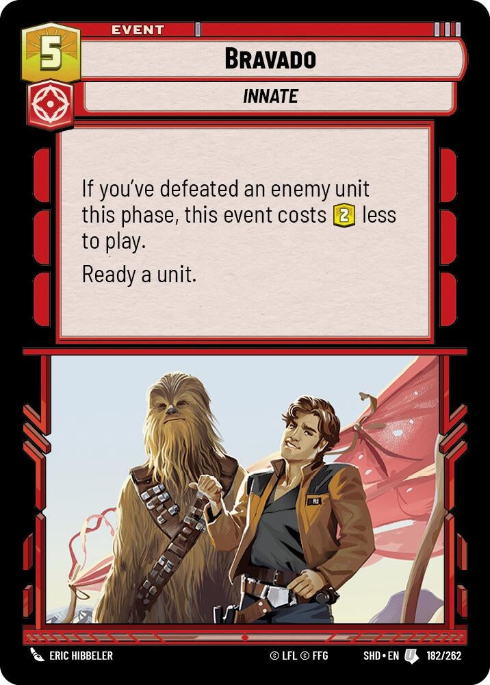 Image for Bravado (Shadows of the Galaxy) (182/262) - Star Wars: Unlimited