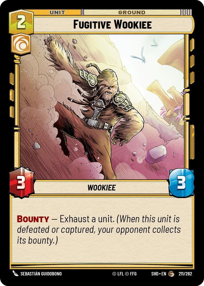 Image for Fugitive Wookiee (Shadows of the Galaxy) (211/262) - Star Wars: Unlimited