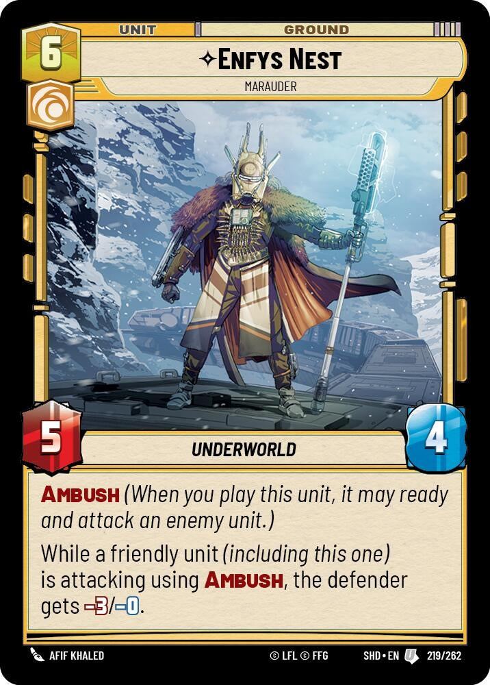 Image for Enfys Nest - Marauder (Shadows of the Galaxy) (219/262) - Star Wars: Unlimited