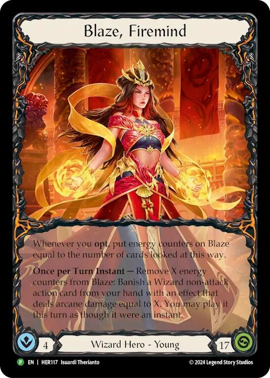 Image for Blaze, Firemind - HER117 (Flesh and Blood: Promo Cards) (HER117) - Flesh and Blood TCG