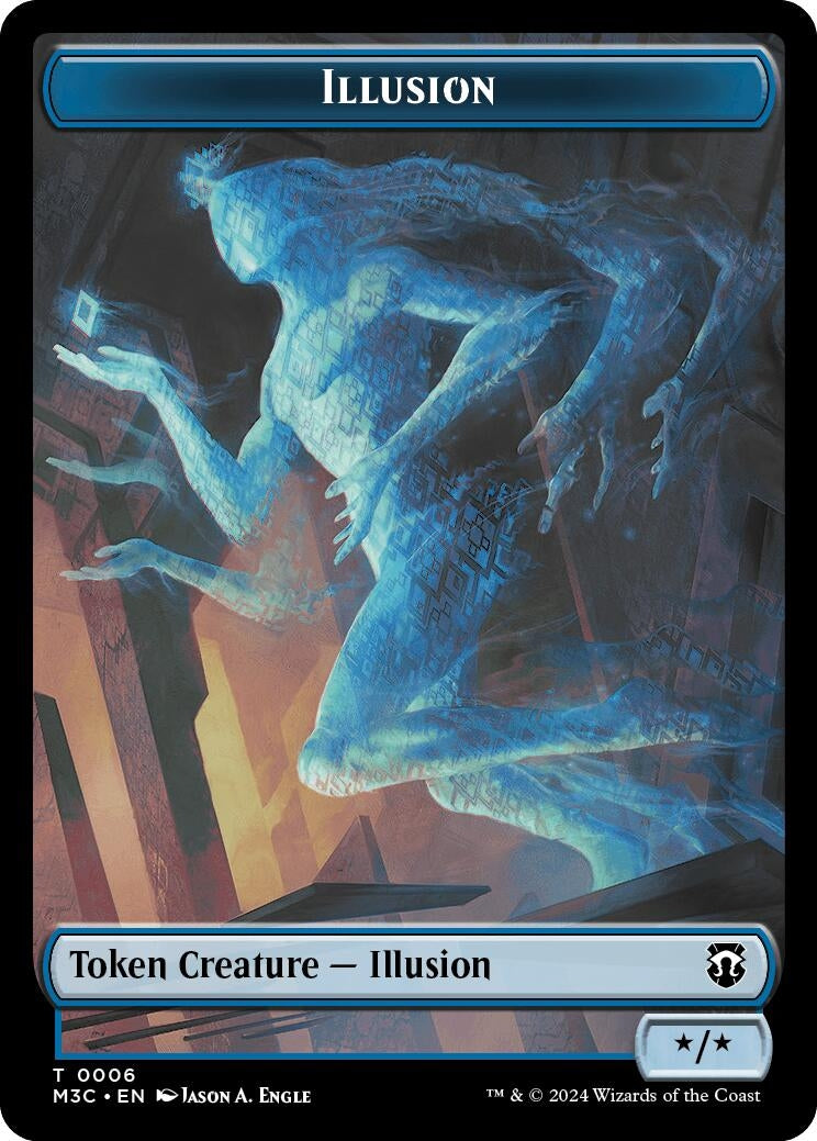 Image for Illusion (Ripple Foil) // Servo Double-Sided Token (Commander: Modern Horizons 3) (6 // 33) - Magic: The Gathering