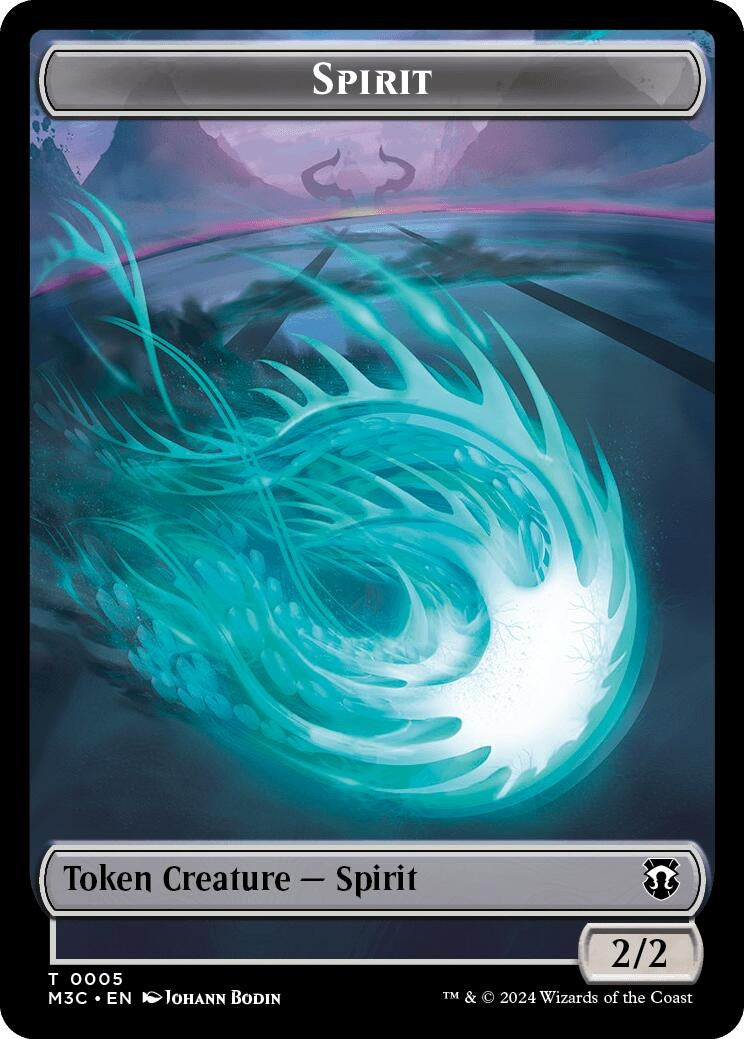 Image for Spirit (Ripple Foil) // Eldrazi Double-Sided Token (Commander: Modern Horizons 3) (5 // 1) - Magic: The Gathering