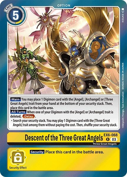 Image for Descent of the Three Great Angels (EX6-068 R) [Infernal Ascension]