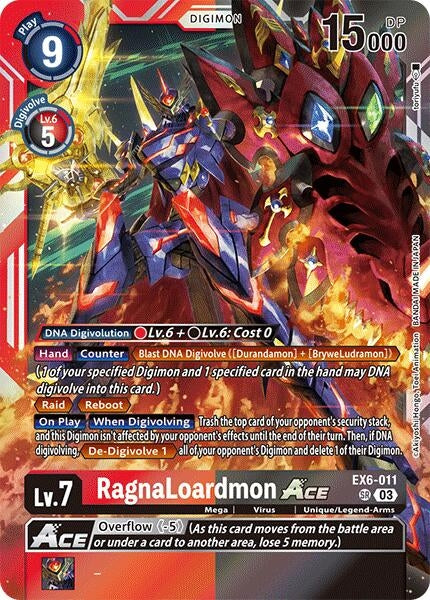 Image for RagnaLoardmon ACE (EX6-011 SR) [Infernal Ascension]