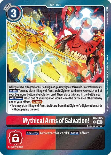 Image for Mythical Arms of Salvation! (EX6-065 R) [Infernal Ascension]