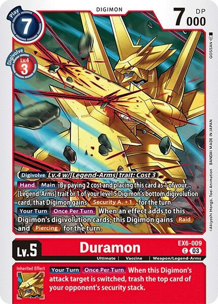 Image for Duramon (EX6-009 C) [Infernal Ascension]