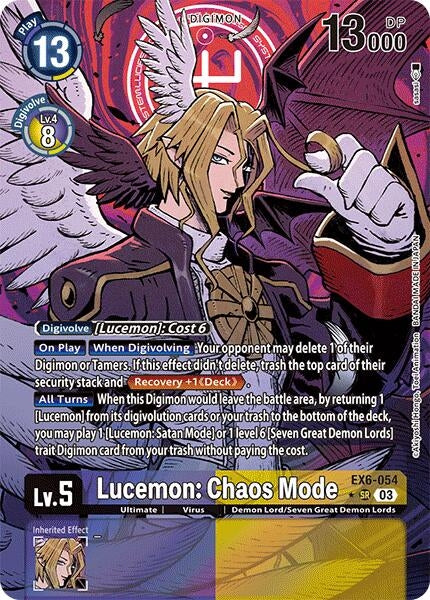 Image for Lucemon: Chaos Mode (Alternate Art) (EX6-054 SR) [Infernal Ascension]