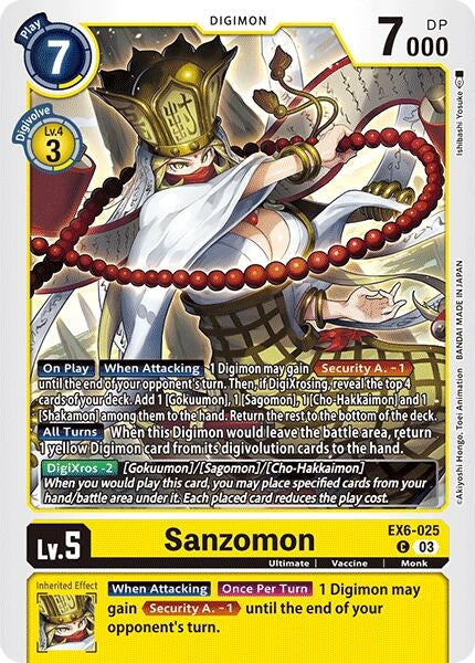 Image for Sanzomon (EX6-025 C) [Infernal Ascension]