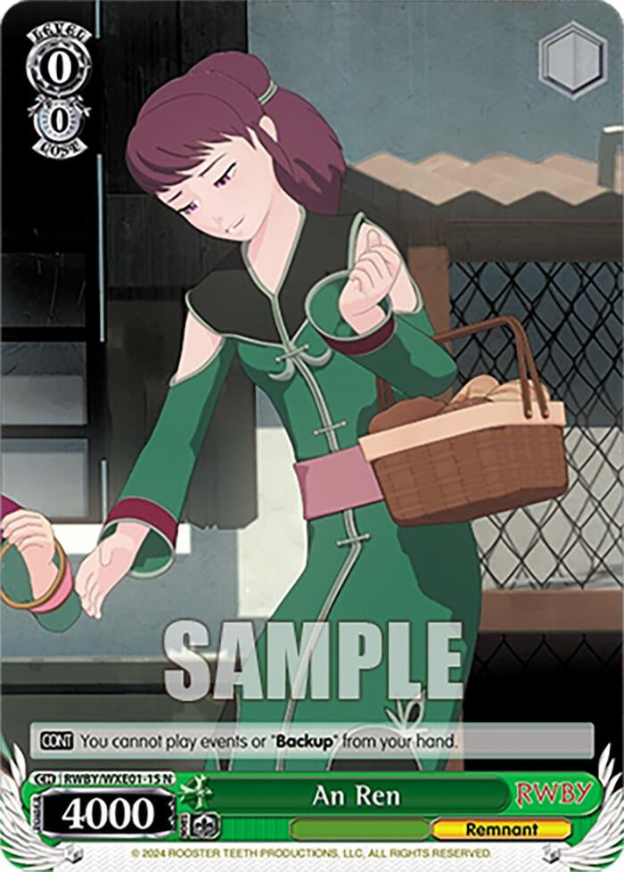 Image for An Ren (RWBY Premium Booster) (RWBY/WXE01-15 N) - Weiss Schwarz