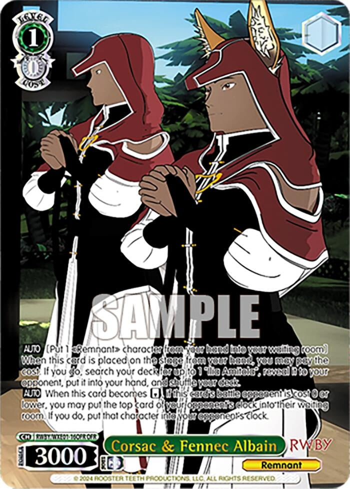 Image for Corsac & Fennec Albain (OFR) (RWBY Premium Booster) (RWBY/WXE01-16OFR OFR) - Weiss Schwarz