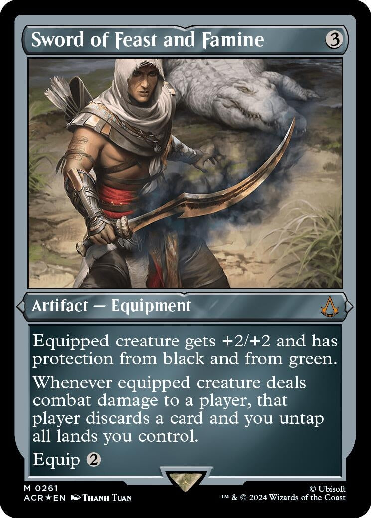 Image for Sword of Feast and Famine (Foil Etched) (Universes Beyond: Assassin's Creed) (261) - Magic: The Gathering