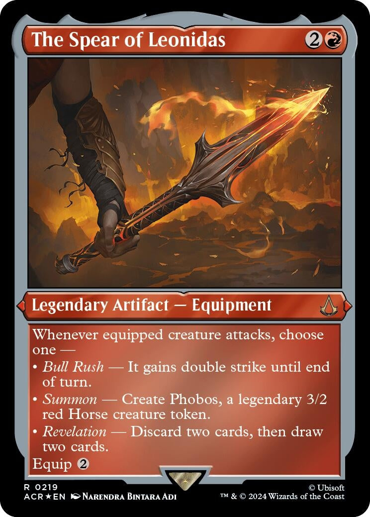 Image for The Spear of Leonidas (Foil Etched) (Universes Beyond: Assassin's Creed) (219) - Magic: The Gathering