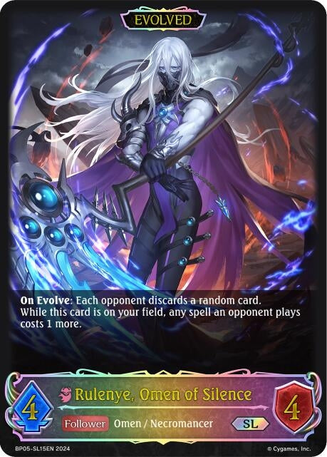 Image for Rulenye, Omen of Silence (Evolved) (SL) (BP05: Omens Eternal) (BP05-SL15EN) - Shadowverse: Evolve