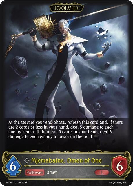 Image for Mjerrabaine, Omen of One (Evolved) (BP05: Omens Eternal) (BP05-104EN) - Shadowverse: Evolve