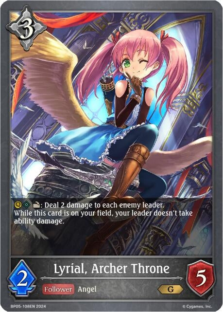 Image for Lyrial, Archer Throne (BP05: Omens Eternal) (BP05-108EN) - Shadowverse: Evolve