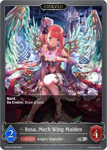 Image for Rosa, Mech Wing Maiden (Evolved) (Foil) (BP05: Omens Eternal) (BP05-P51EN) - Shadowverse: Evolve