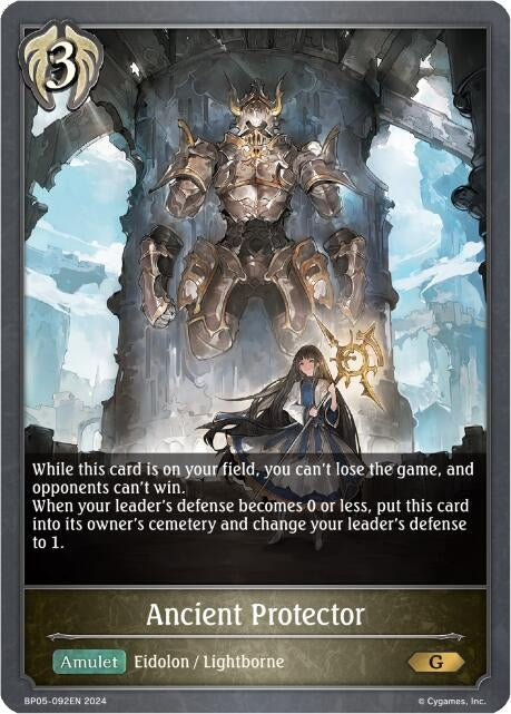 Image for Ancient Protector (BP05: Omens Eternal) (BP05-092EN) - Shadowverse: Evolve