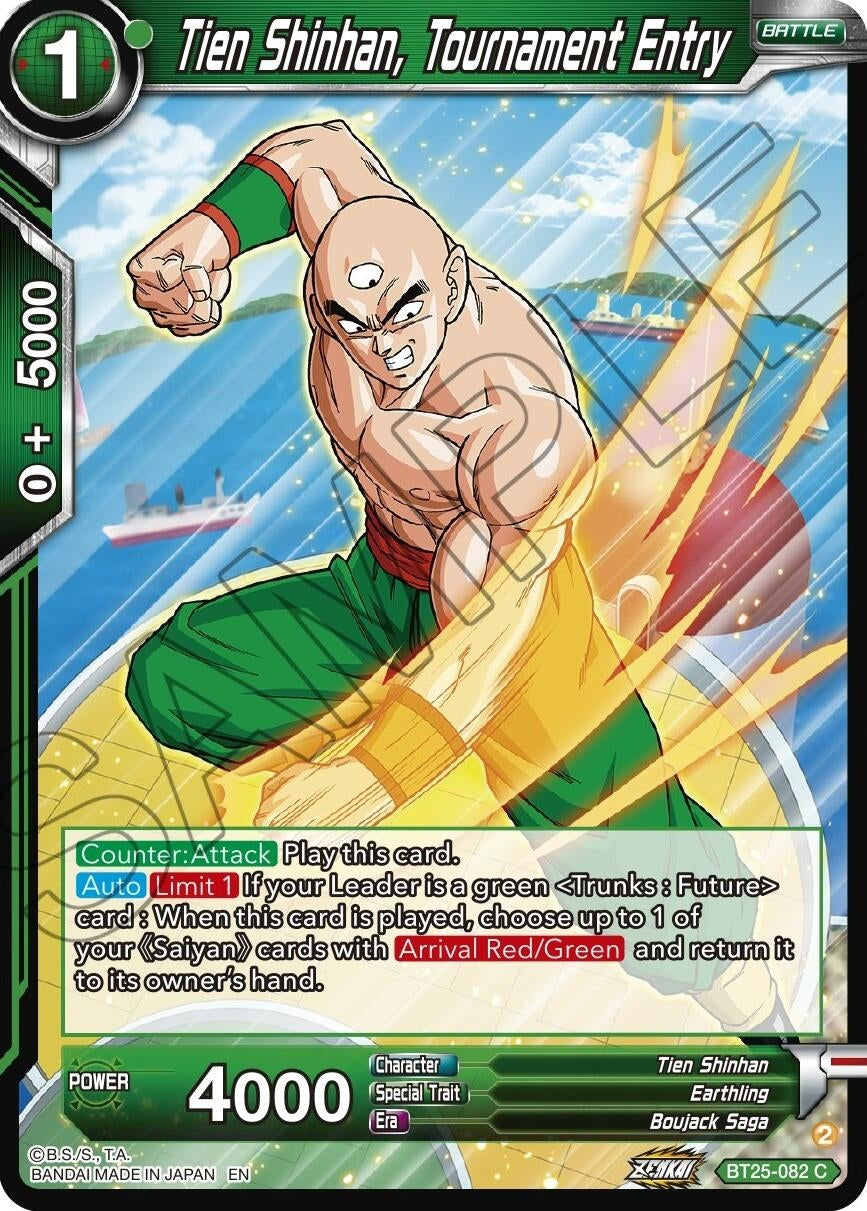Image for Tien Shinhan, Tournament Entry (Legend of the Dragon Balls) (BT25-082) - Dragon Ball Super: Masters