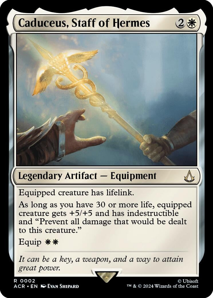 Image for Caduceus, Staff of Hermes (Universes Beyond: Assassin's Creed) (2) - Magic: The Gathering