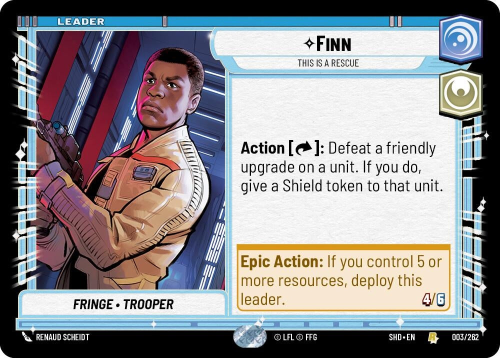 Image for Finn - This is a Rescue (Shadows of the Galaxy) (003/262) - Star Wars: Unlimited