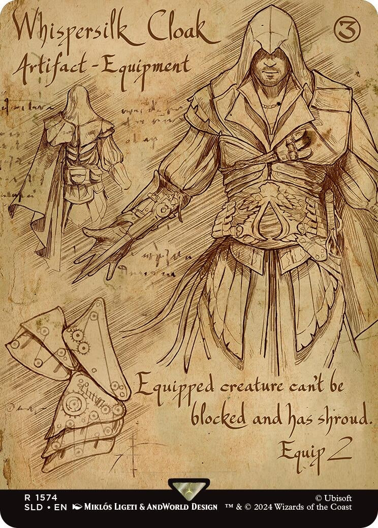 Image for Whispersilk Cloak (Secret Lair Drop Series) (1574) - Magic: The Gathering