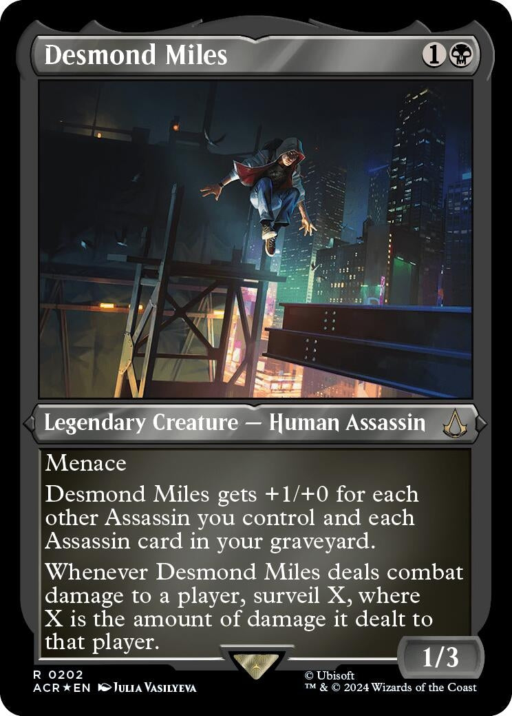 Image for Desmond Miles (Foil Etched) (Universes Beyond: Assassin's Creed) (202) - Magic: The Gathering