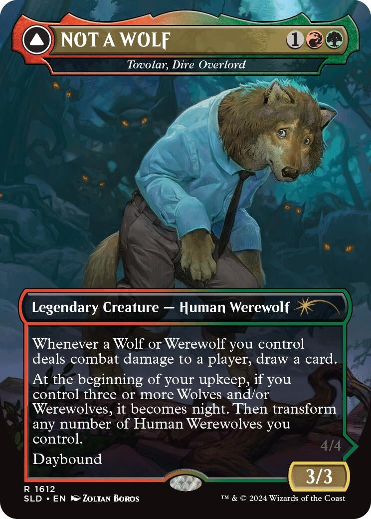 Image for NOT A WOLF - Tovolar, Dire Overlord (Secret Lair Drop Series) (1612) - Magic: The Gathering