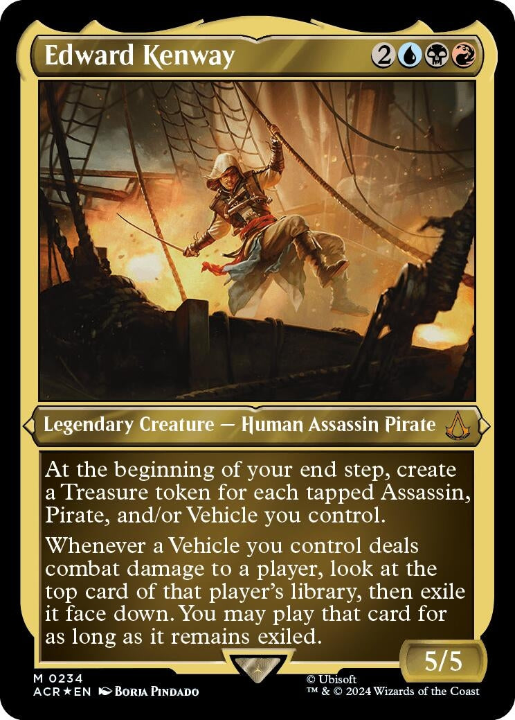 Image for Edward Kenway (Foil Etched) (Universes Beyond: Assassin's Creed) (234) - Magic: The Gathering