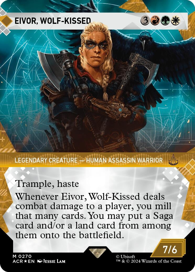 Image for Eivor, Wolf-Kissed (Showcase) (Textured Foil) (Universes Beyond: Assassin's Creed) (270) - Magic: The Gathering