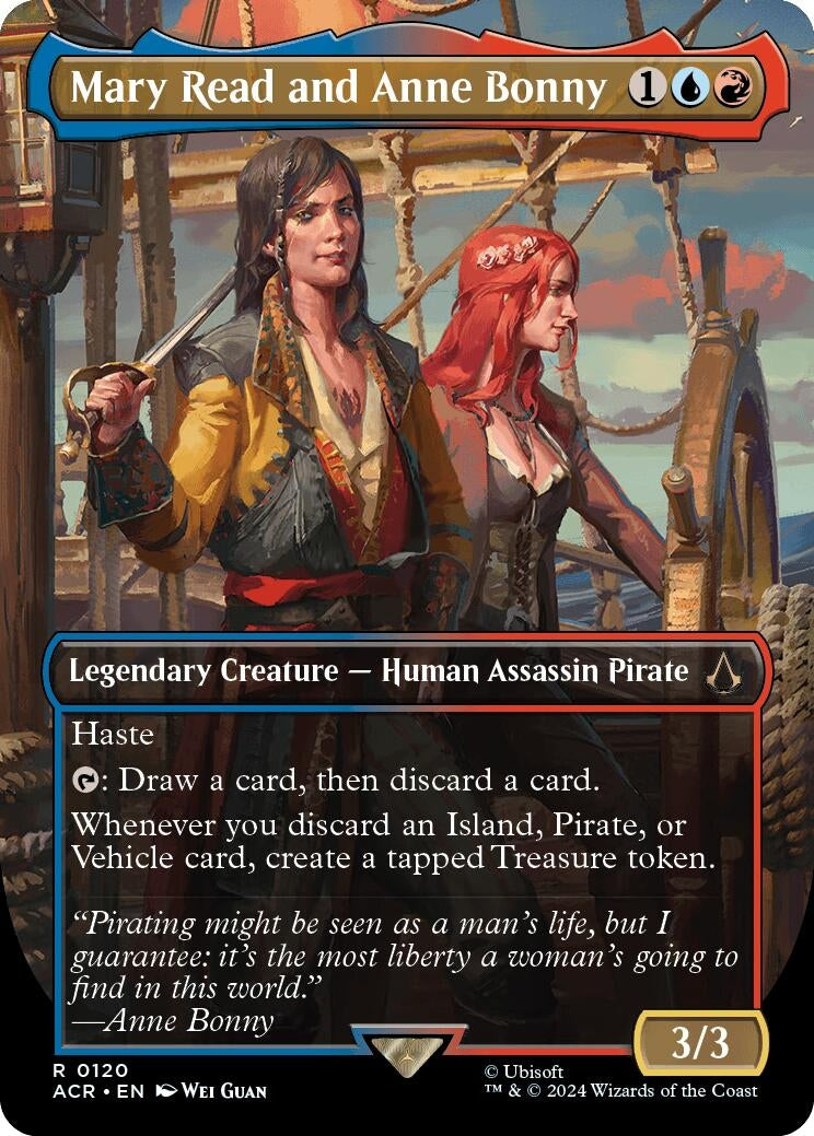 Image for Mary Read and Anne Bonny (Borderless) (Universes Beyond: Assassin's Creed) (120) - Magic: The Gathering
