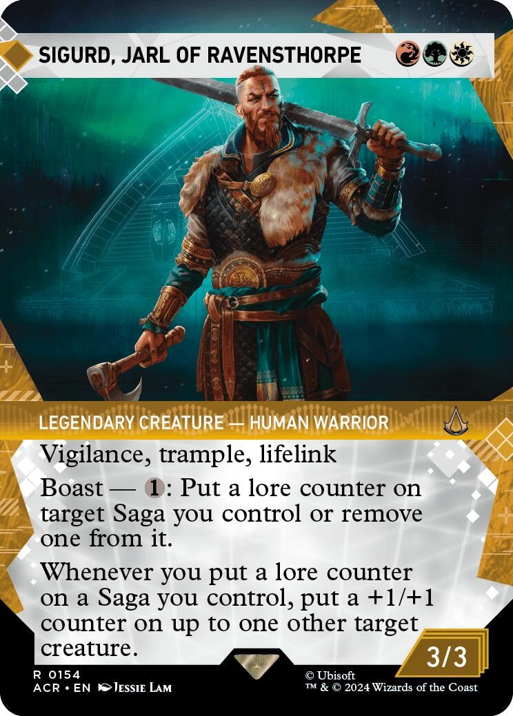 Image for Sigurd, Jarl of Ravensthorpe (Showcase) (Universes Beyond: Assassin's Creed) (154) - Magic: The Gathering