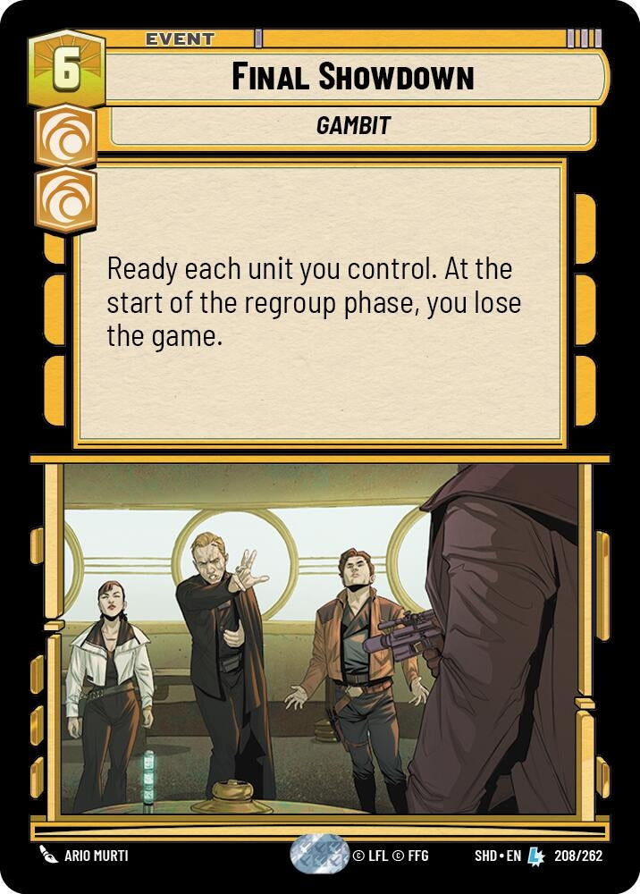 Image for Final Showdown (Shadows of the Galaxy) (208/262) - Star Wars: Unlimited