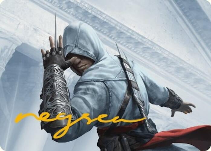 Image for Altair Ibn-La'Ahad Art Card (Gold-Stamped Signature) (Art Series: Universes Beyond: Assassin's Creed) (15) - Magic: The Gathering