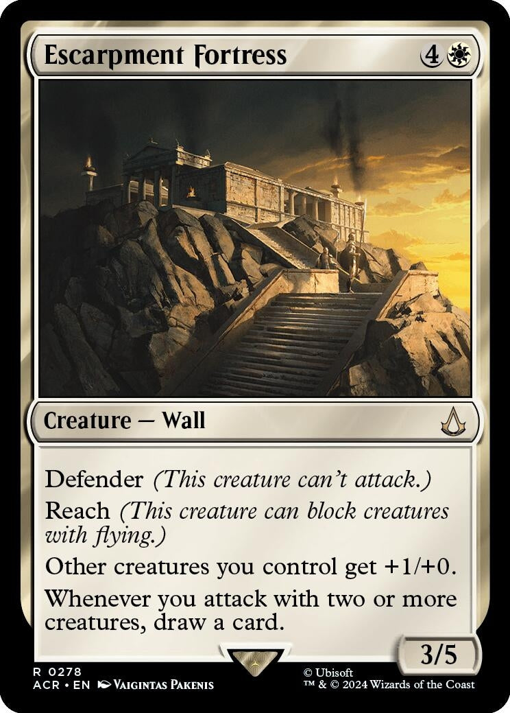 Image for Escarpment Fortress (Universes Beyond: Assassin's Creed) (278) - Magic: The Gathering