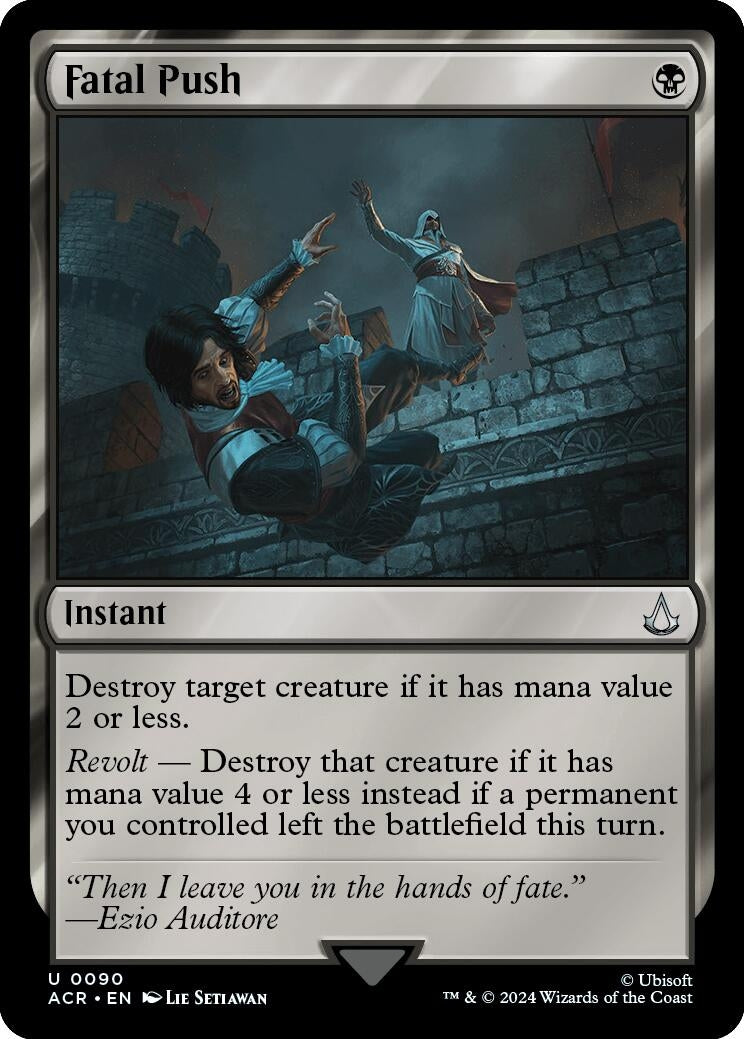 Image for Fatal Push (Universes Beyond: Assassin's Creed) (90) - Magic: The Gathering
