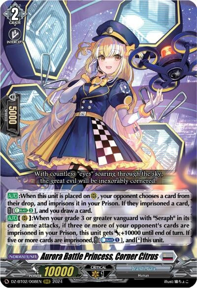 Image for Aurora Battle Princess, Corner Citrus (DZ-BT02: Illusionless Strife) (DZ-BT02/008EN) - Cardfight Vanguard