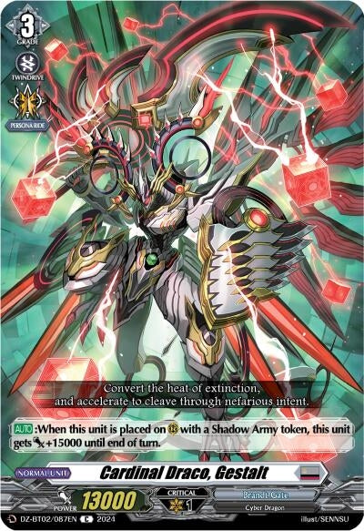 Image for Cardinal Draco, Gestalt (DZ-BT02: Illusionless Strife) (DZ-BT02/087EN) - Cardfight Vanguard