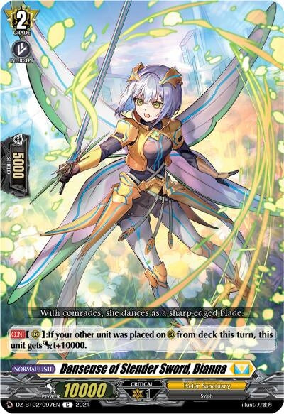 Image for Danseuse of Slender Sword, Dianna (DZ-BT02: Illusionless Strife) (DZ-BT02/097EN) - Cardfight Vanguard