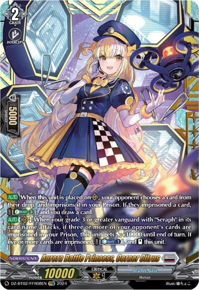 Image for Aurora Battle Princess, Corner Citrus (FFR) (DZ-BT02: Illusionless Strife) (DZ-BT02/FFR08EN) - Cardfight Vanguard