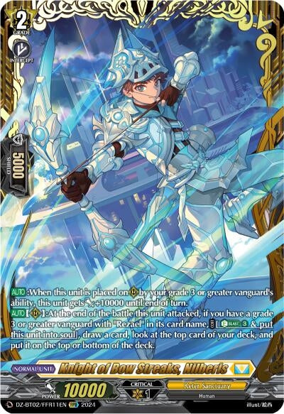 Image for Knight of Bow Streaks, Nilberis (FFR) (DZ-BT02: Illusionless Strife) (DZ-BT02/FFR11EN) - Cardfight Vanguard