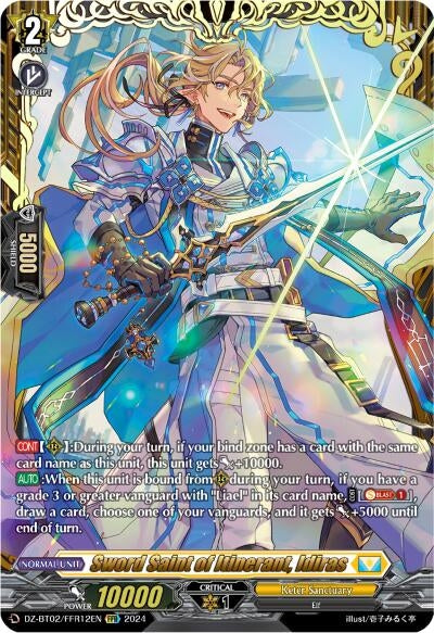 Image for Sword Saint of Itinerant, Idiras (FFR) (DZ-BT02: Illusionless Strife) (DZ-BT02/FFR12EN) - Cardfight Vanguard