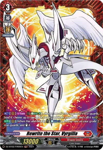 Image for Rewrite the Star, Vyrgilla (FR) (DZ-BT02: Illusionless Strife) (DZ-BT02/FR05EN) - Cardfight Vanguard