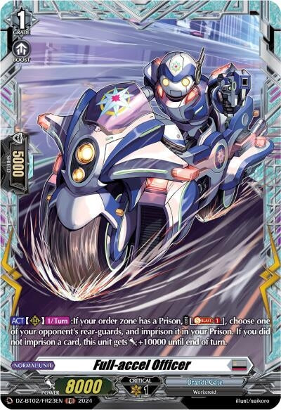 Image for Full-accel Officer (FR) (DZ-BT02: Illusionless Strife) (DZ-BT02/FR23EN) - Cardfight Vanguard