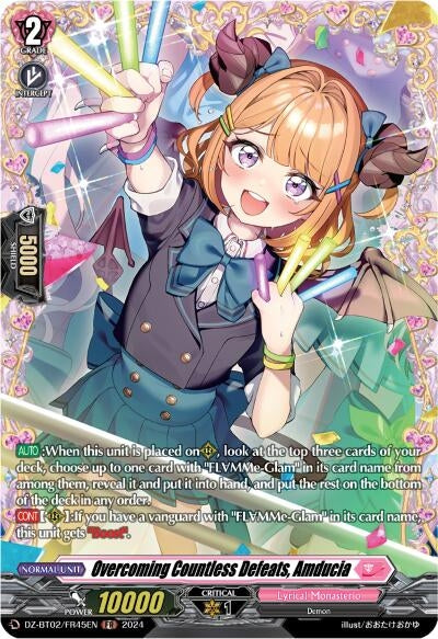 Image for Overcoming Countless Defeats, Amducia (FR) (DZ-BT02: Illusionless Strife) (DZ-BT02/FR45EN) - Cardfight Vanguard