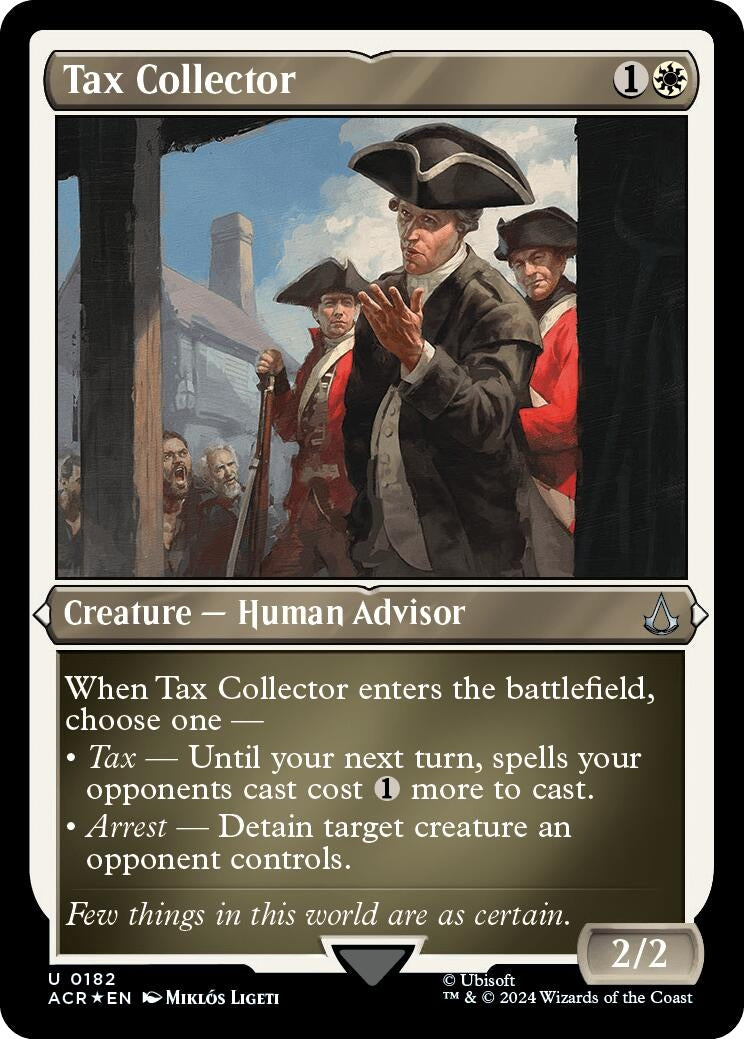 Image for Tax Collector (Foil Etched) (Universes Beyond: Assassin's Creed) (182) - Magic: The Gathering