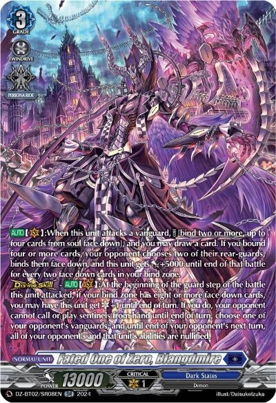 Image for Fated One of Zero, Blangdmire (SR) (DZ-BT02: Illusionless Strife) (DZ-BT02/SR08EN) - Cardfight Vanguard