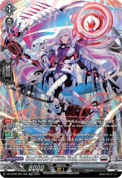 Image for Great Sickle of White Flash, Baldareid (SR) (DZ-BT02: Illusionless Strife) (DZ-BT02/SR17EN) - Cardfight Vanguard