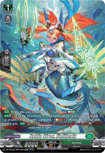 Image for Battle Siren, Eleftheria (SR) (DZ-BT02: Illusionless Strife) (DZ-BT02/SR31EN) - Cardfight Vanguard
