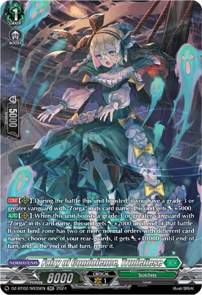 Image for Fairy of Condolence, Trudeliese (SR) (DZ-BT02: Illusionless Strife) (DZ-BT02/SR35EN) - Cardfight Vanguard