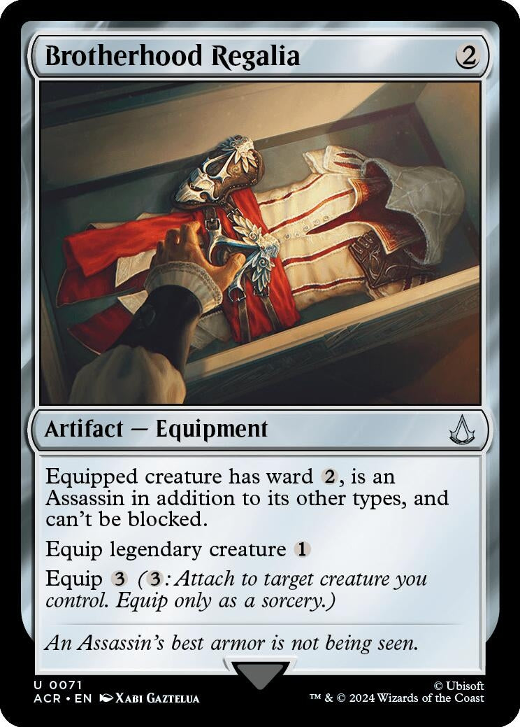 Image for Brotherhood Regalia (Universes Beyond: Assassin's Creed) (71) - Magic: The Gathering